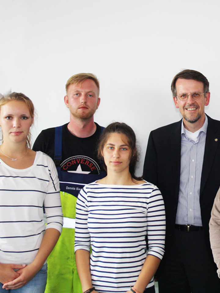 Die neuen Azubis bei Brunsbüttel Ports