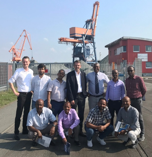Äthiopische Delegation zu Gast im Elbehafen