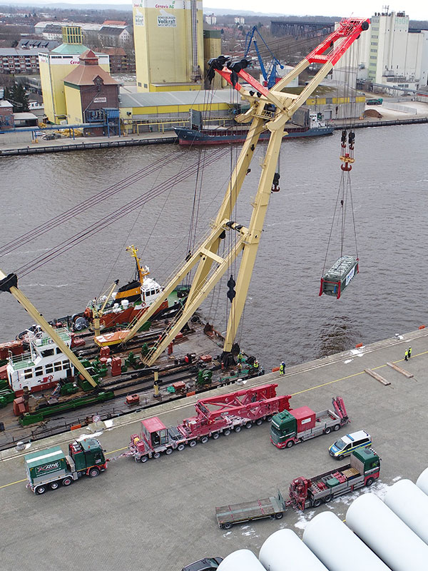 285 Tonnen schwerer Trafo